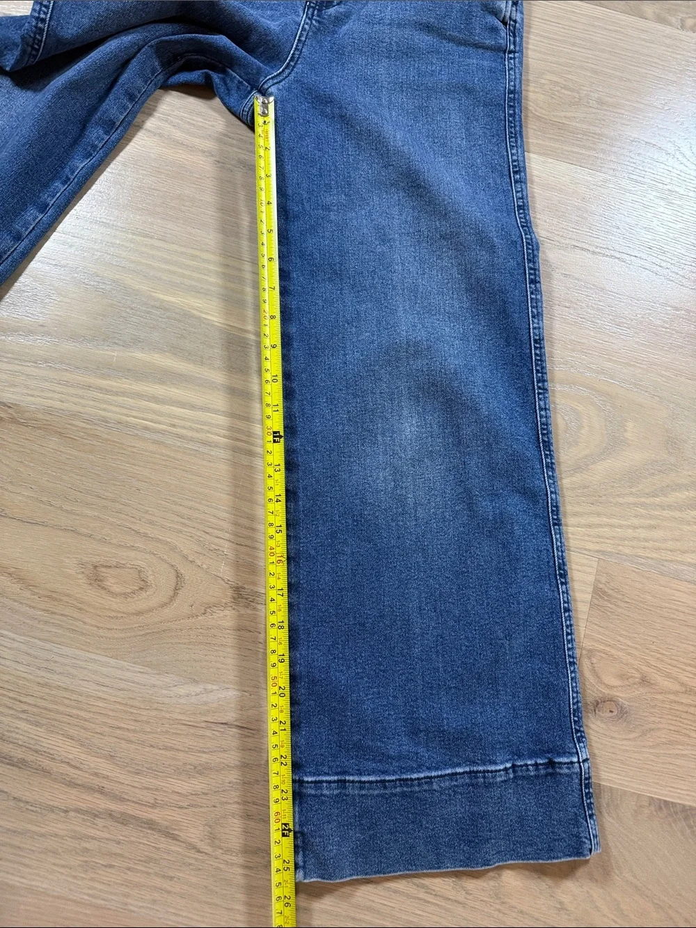 Free People Denim Wide Leg Overalls Suspender Jumpsuit Blue Wash Size 2